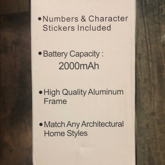 Solar Powered LED Address Sign - White - Picture 6 of 6